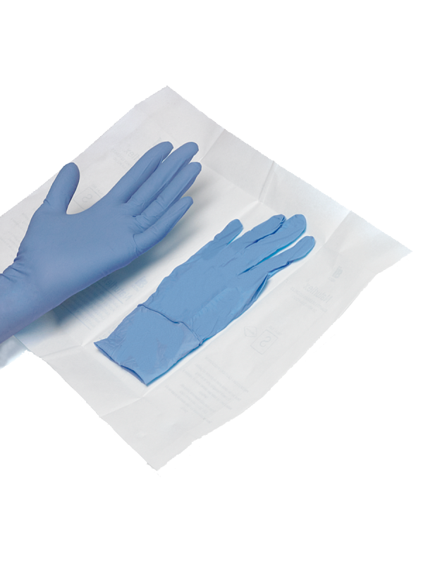 Guantes de Nitrilo Estériles Sin Polvo (50 pares)