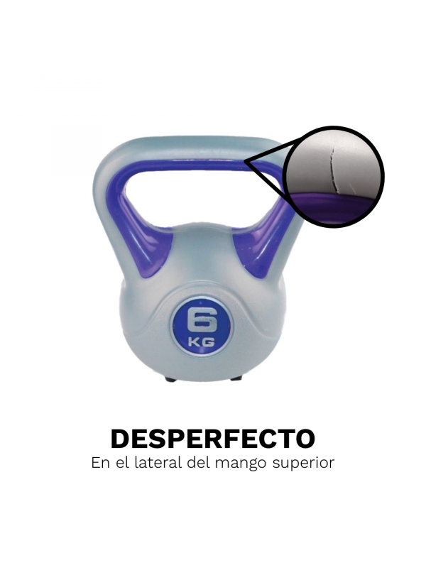 Kettlebell Vinilo Sveltus 6 kg (OUTLET por desperfecto en el mango)