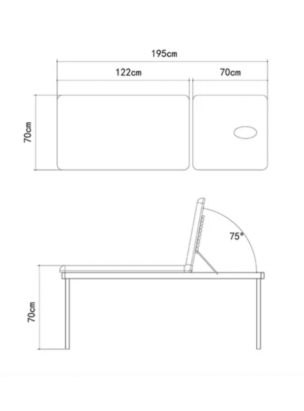 Camilla Fija Metálica Fix