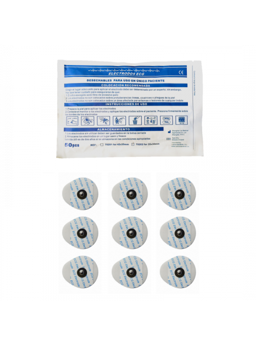 Electrodos ECG 35 x 42 mm...