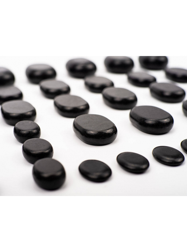 Piedras Calientes de Basalto para Masaje (Kit 36 / 45 piezas)