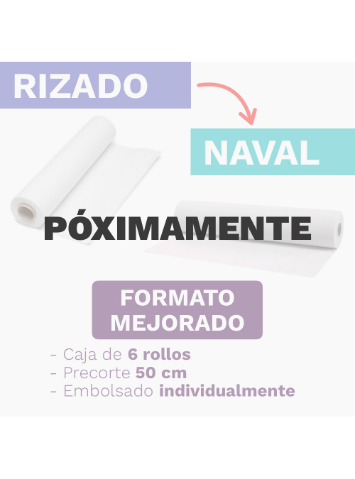 Papel Camilla Rizado.... 1/c. Precorte 40cm 2