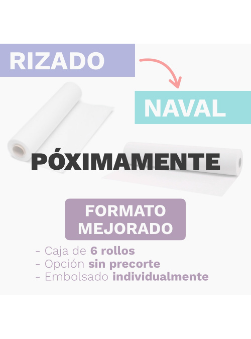 Papel Camilla Rizado.... 1/c. Precorte 40cm 2