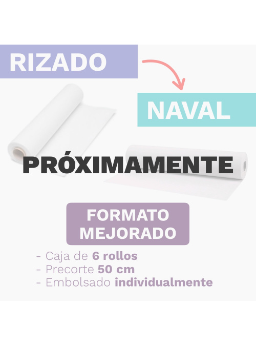 Papel Camilla Rizado.... 1/c. Precorte 40cm 2