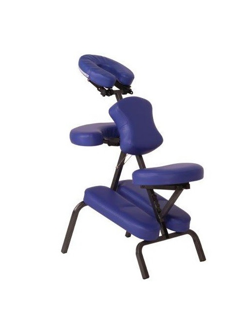 Silla metálica para terapias y masaje con accesorios y bolsa de transporte