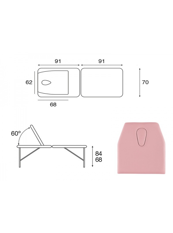 Camilla Plegable Aluminio C3414