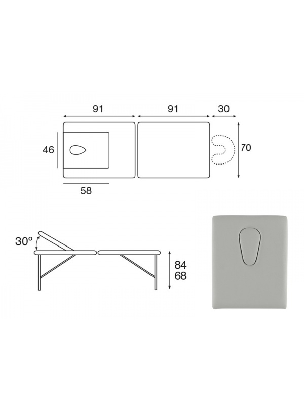 Camilla Plegable Aluminio C3410