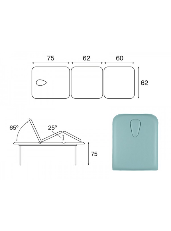 Camilla Fija Metálica C4519