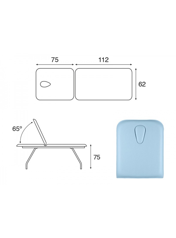 Camilla Fija Metálica C4592