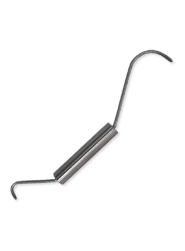 Gancho de Fibrólisis Diacutánea Doble ángulo Tamaño: 25cm X 2,5cm )