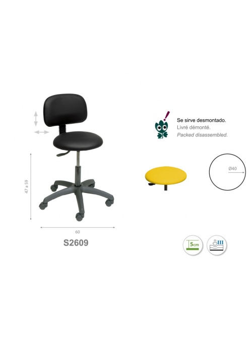 Taburete Circular S2609 2