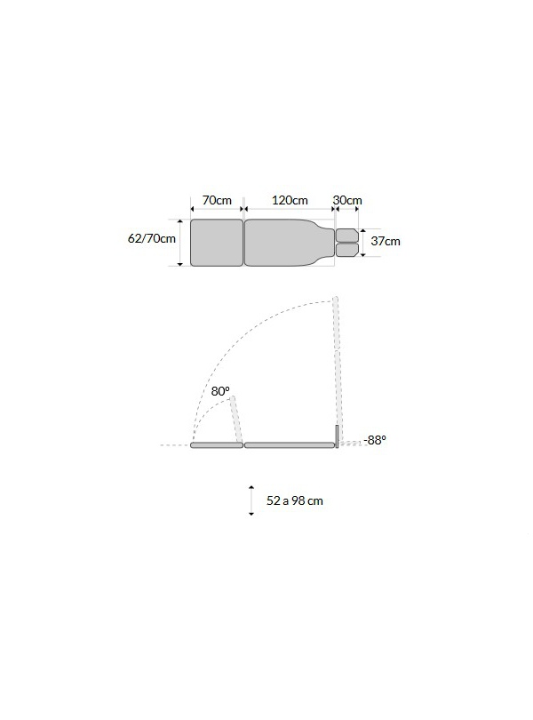 Camilla Eléctrica Plano Inclinado CE2225PI