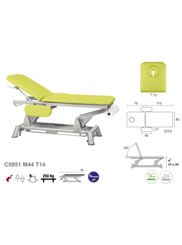 Camilla eléctrica biela gris 2 cuerpos T13 62x188 