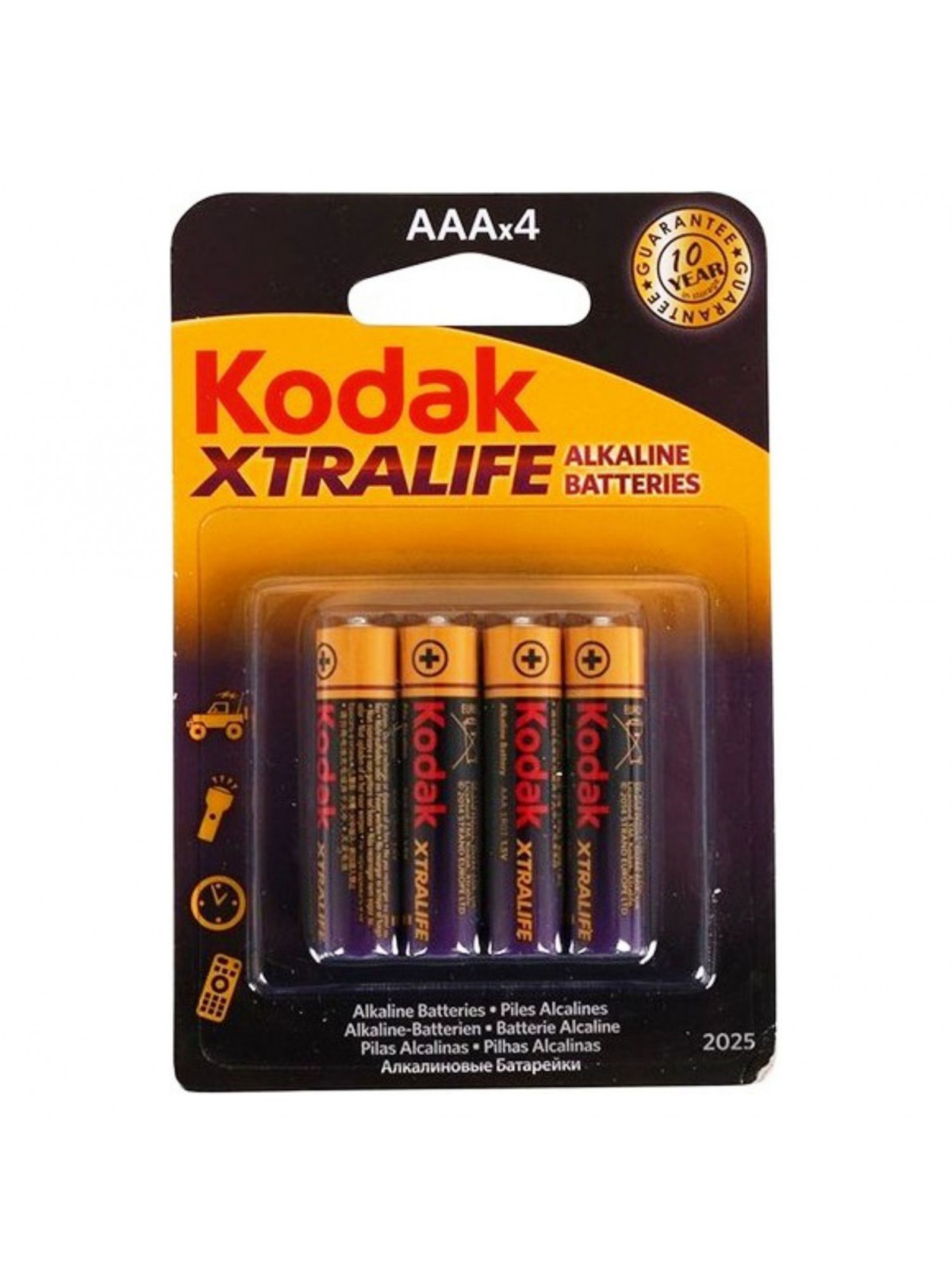 Pila Kodak - 1,5V - Alcalina LR-03 ( Pack 4 uds)