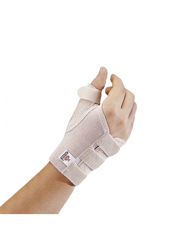 Muñequera elástica del pulgar abierta con férula Muñequera elástica del pulgar abierta con férula