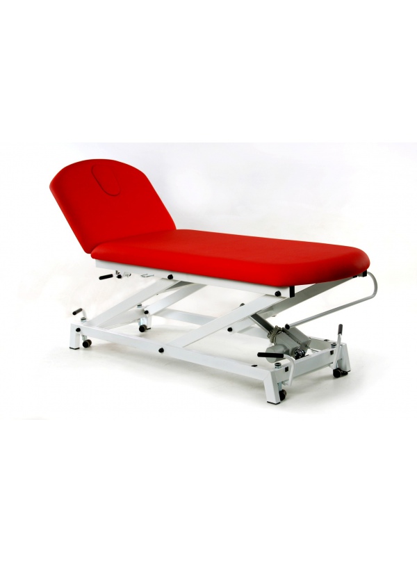 Camilla hidráulica Fisioportunity 2 cuerpos. Reclinable en negativo
