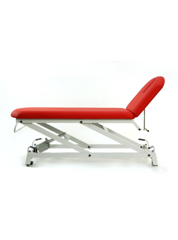 Camilla hidráulica Fisioportunity 2 cuerpos. Reclinable en negativo