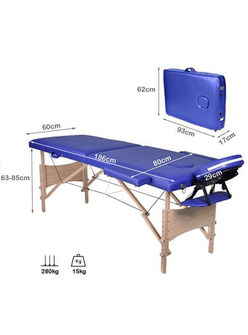 Camilla Plegable eonómica Madera 2 cuerpos 2