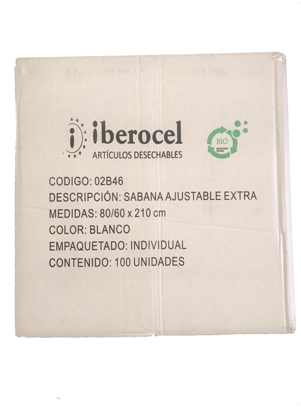 Sabanilla Ajustable IBEROCEL Blanca Pequeña
