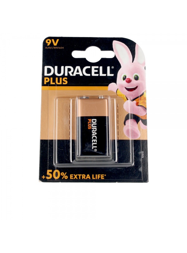 Pila Duracell Plus - 9V - Alcalina E-BLOCK (6LR61 x 1 ud)