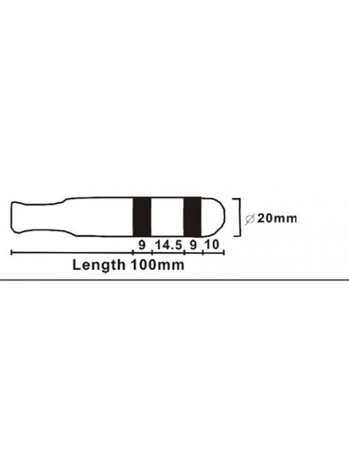 Sonda vaginal larga con 2 anillos 2
