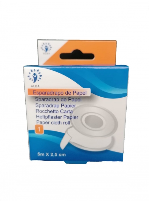 Esparadrapo hipoalergénico de papel
