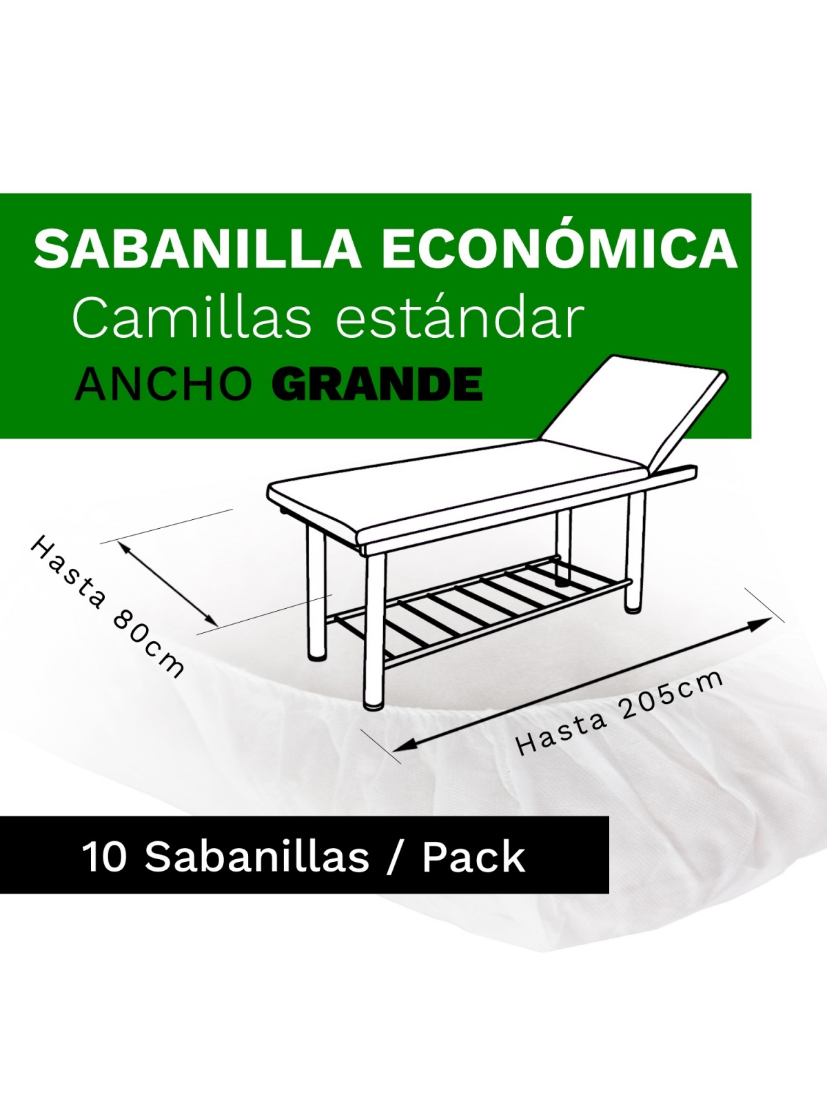 Sábanillas Económicas Grandes Blanco