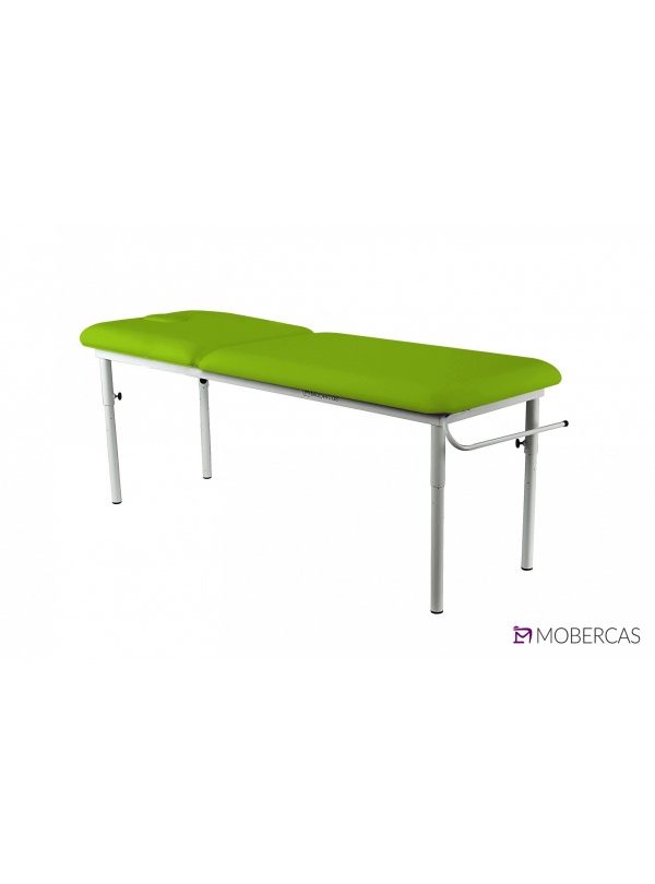 Camilla fija de 2 cuerpos con respaldo largo, patas desmontables y regulables a 3 alturas