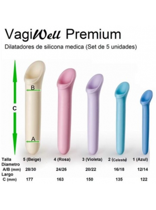 Dilatadores vaginales Vagiwell 2