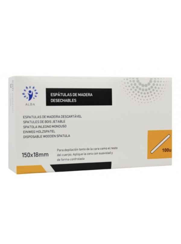 Depresor lingual de madera