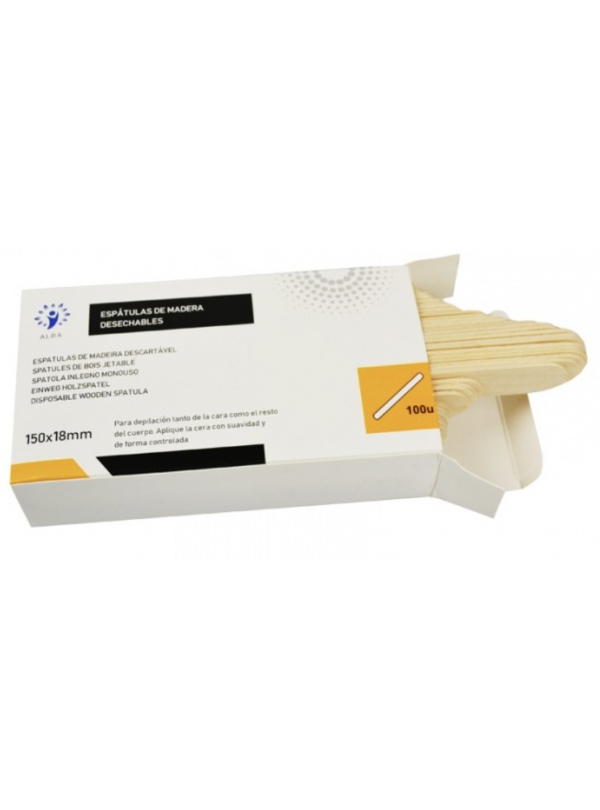 Depresor lingual de madera