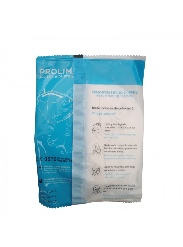 Mascarilla FFP2- color Blanco (pack 10 uds)