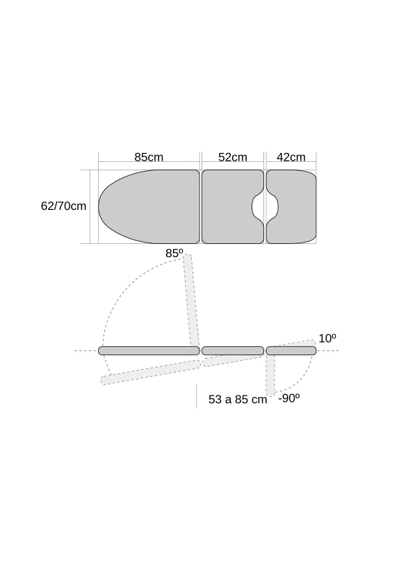 Sillón de reconocimiento ginecológico eléctrico