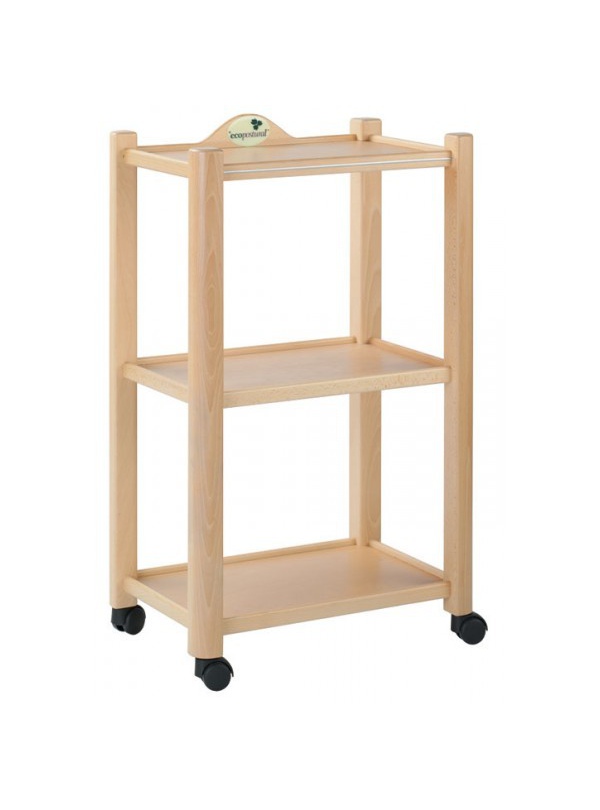 Mesa Carrito de Madera 3 Alturas