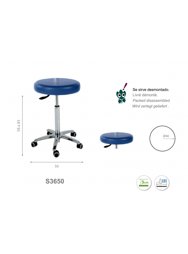 Taburete Circular S3650