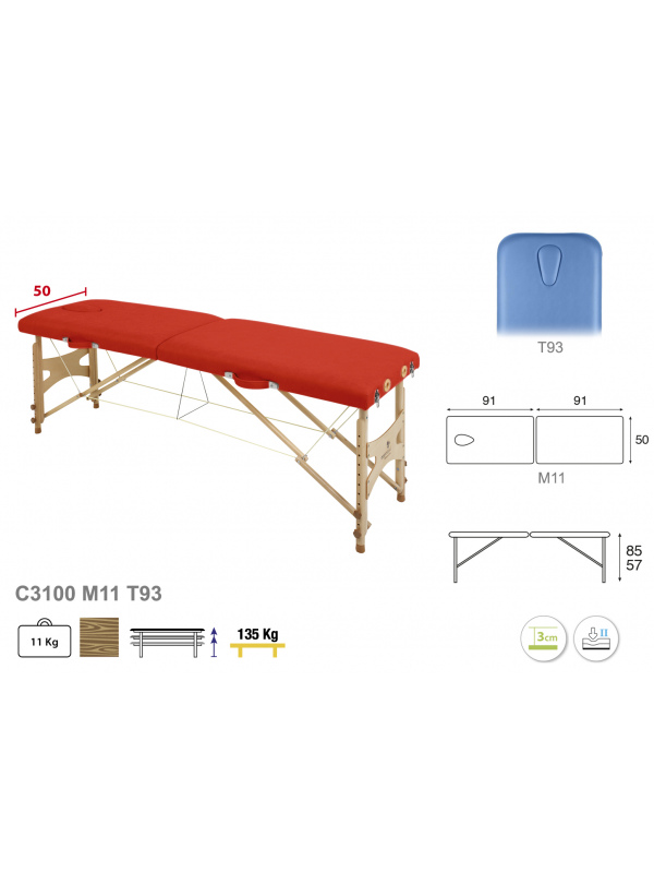 Camilla Plegable Madera C3100