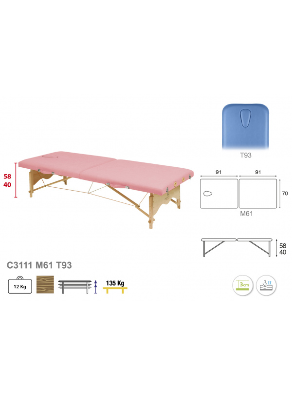 Camilla Plegable Madera C3111