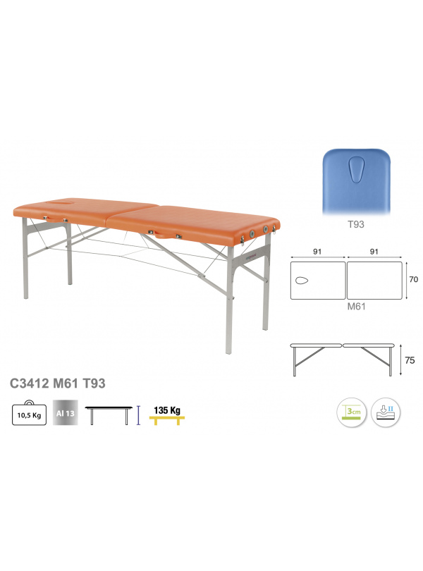 Camilla Plegable Aluminio C3412