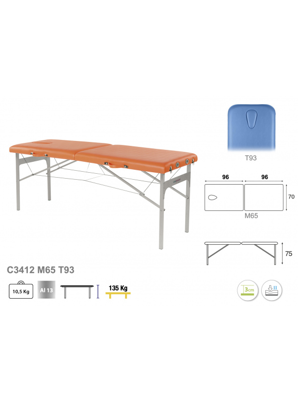 Camilla Plegable Aluminio C3412