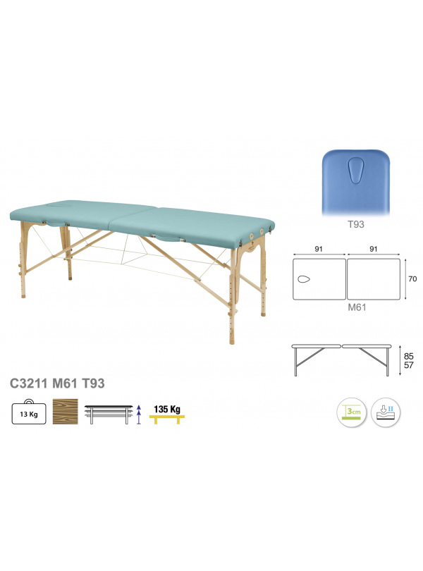 Camilla Plegable Madera C3211