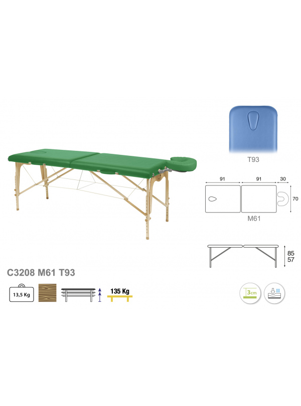 Camilla Plegable Madera C3208