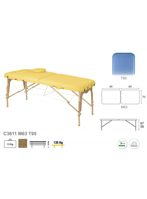 Camilla Plegable Madera C3611