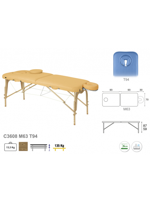 Camilla Plegable Madera C3608 2