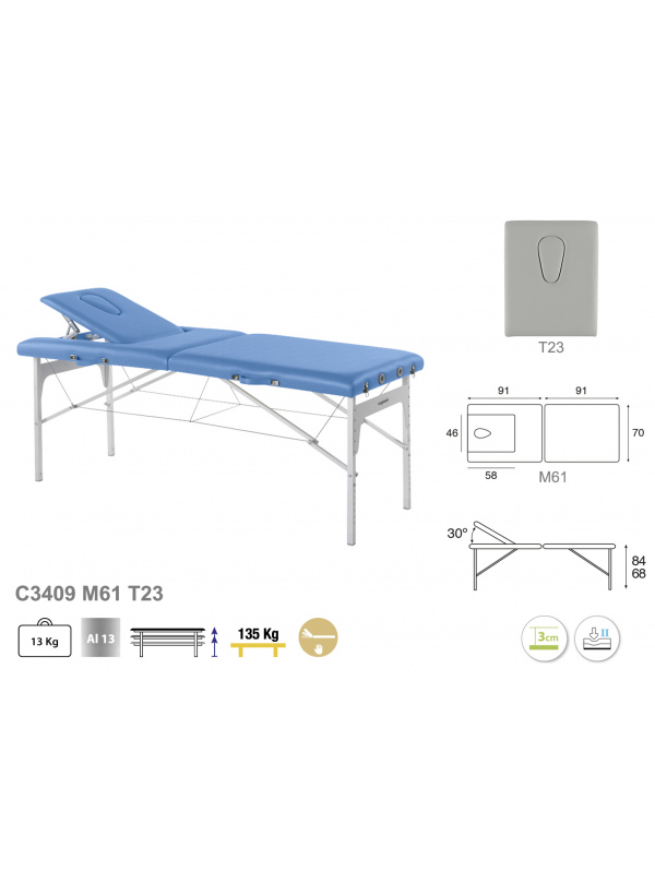 Camilla Plegable Aluminio C3409