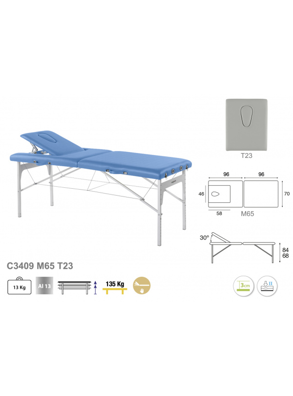 Camilla Plegable Aluminio C3409