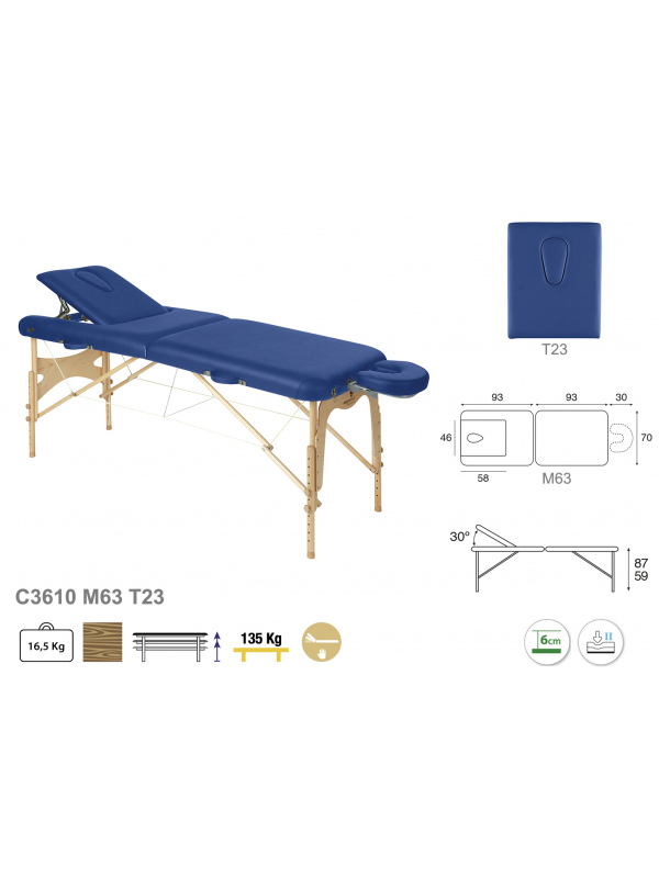 Camilla Plegable Madera C3610