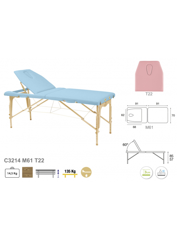 Camilla Plegable Madera C3214