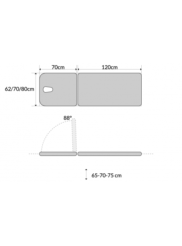 Camilla Fija Metálica CDF25