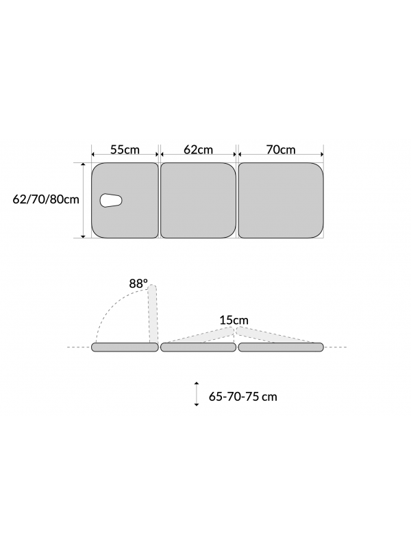 Camilla Fija Metálica CDF30PC